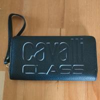 Portafoglio nero Cavalli Class. Nuovo