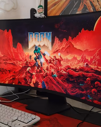 Monitor curvo