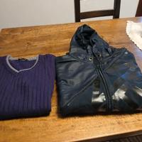 Set di 2 (maglia + felpa con cappuccio) taglia L