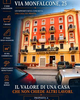 Borgo via monfalcone 2 vani + acc