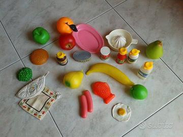 Lotto frutta e cibo giocattolo 