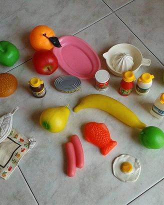 Lotto frutta e cibo giocattolo 