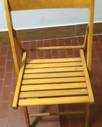 Sedia pieghevole in legno
