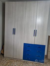 Cameretta moderna completa armadio ,letto