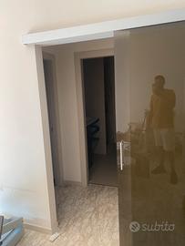 Porta scorrevole in vetro