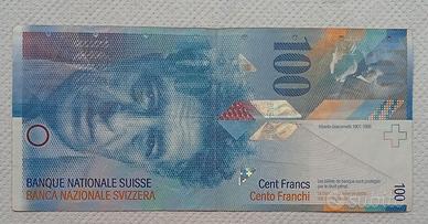 Svizzera CH Banconota 100 Franchi. Giacometti Albe