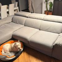 Divano datato ma in buone condizioni