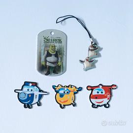 Lotto Portachiavi Cartoni Animati con Shrek