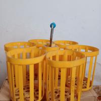 Portabottiglie Giallo degli anni 60 da Collezione 