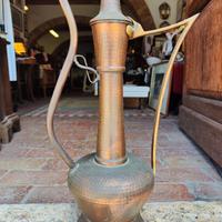 teiera grandissima orientale rame e ottone 