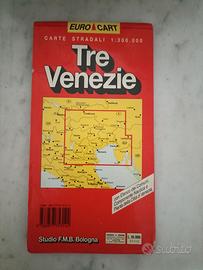 Carta stradale Tre Venezie