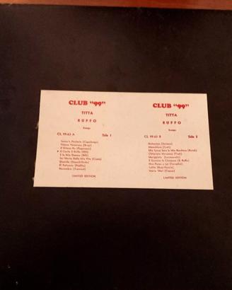 Titta Ruffo CLUB "99" VINILE