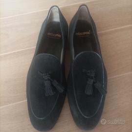 Slipper camoscio blu 41