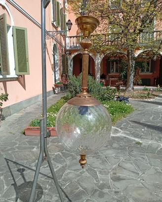 Lampadario globo anni 70