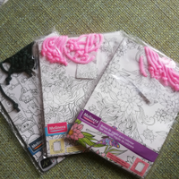 Set 9 borsine di carta da colorare