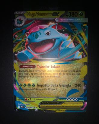 Carta Pokémon Mega Venusaur Ex 003/132 ita