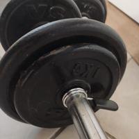 2 manubri da 7 kg in ghisa