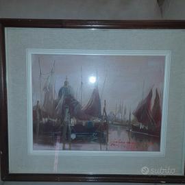 Olio su tela Laguna di Venezia