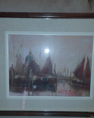 Olio su tela Laguna di Venezia