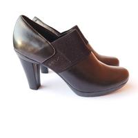 Scarpa Donna Tacco Alto Geox TG 35 Pelle Black 35