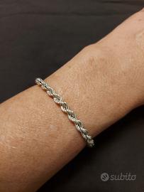 Bracciale torciglione in argento