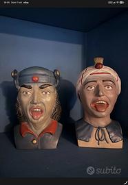 Coppia busti , sculture pubblicitarie GAPER