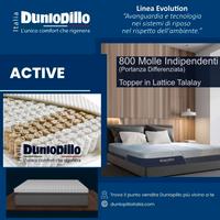 DUNLOPILLO ACTIVE materasso micromolle e lattice