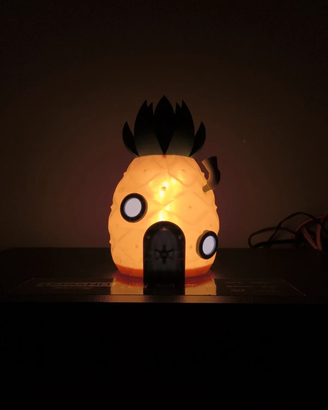 lampada usb casa spongebob