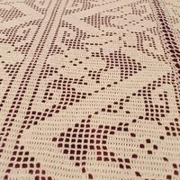 Copriletto matrimoniale uncinetto fatto a mano.