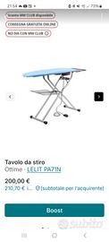 tavolo da stiro professionale 