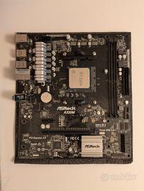 ASRock A320M max 32 Gb Ram + Cpu Amd Ryzen 5 2600X