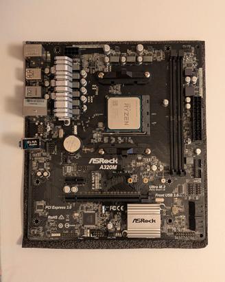 ASRock A320M max 32 Gb Ram + Cpu Amd Ryzen 5 2600X