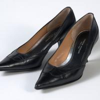 scarpe decollete' donna pelle nera 37