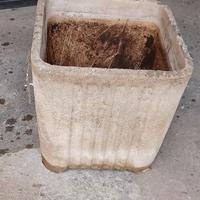 Vaso da piante in cemento alto cm 45