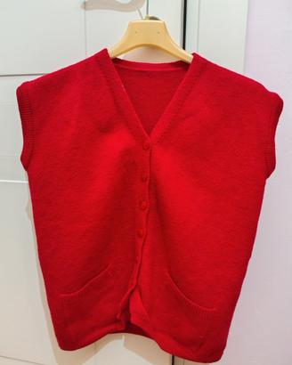 Gilet donna rosso 