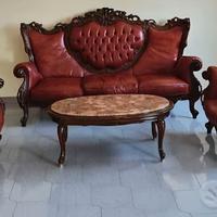 DIVANO due POLTRONE e TAVOLINO VINTAGE