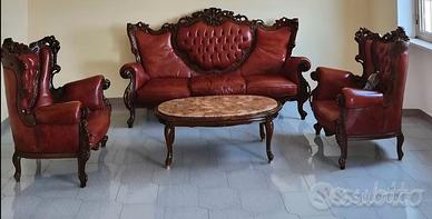 DIVANO due POLTRONE e TAVOLINO VINTAGE