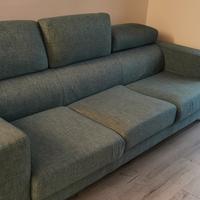 Divano 3 posti turchese 