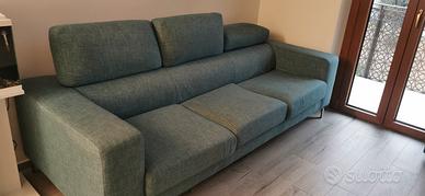 Divano 3 posti turchese 