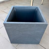 Vaso in plastica quadrato 50 cm