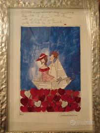 Quadro "i fidanzati" coppia innamorati