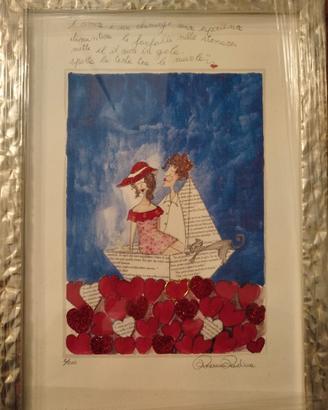 Quadro "i fidanzati" coppia innamorati