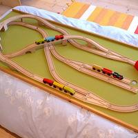 Plastico trenino in legno