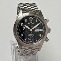 IWC FLIEGERCHRONOGRAPH 3706 IN ACCIAIO FULL SET!