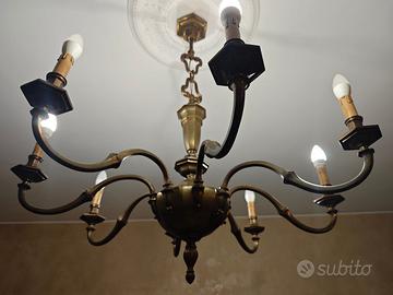 Lampadari in ottone stile classico vintage