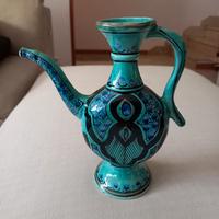 Vaso in ceramica smaltata artigianato Tunisino 