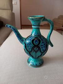Vaso in ceramica smaltata artigianato Tunisino 