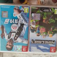 giochi Nintendo switch Minecraft e fifa