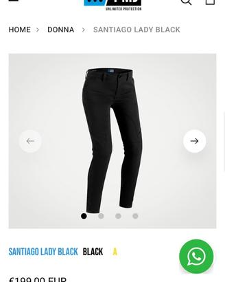 Pantalone da moto donna tg 41 con protezioni