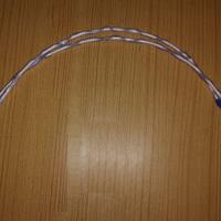 Cavo RCA "Helix" argento solid core - 65 cm